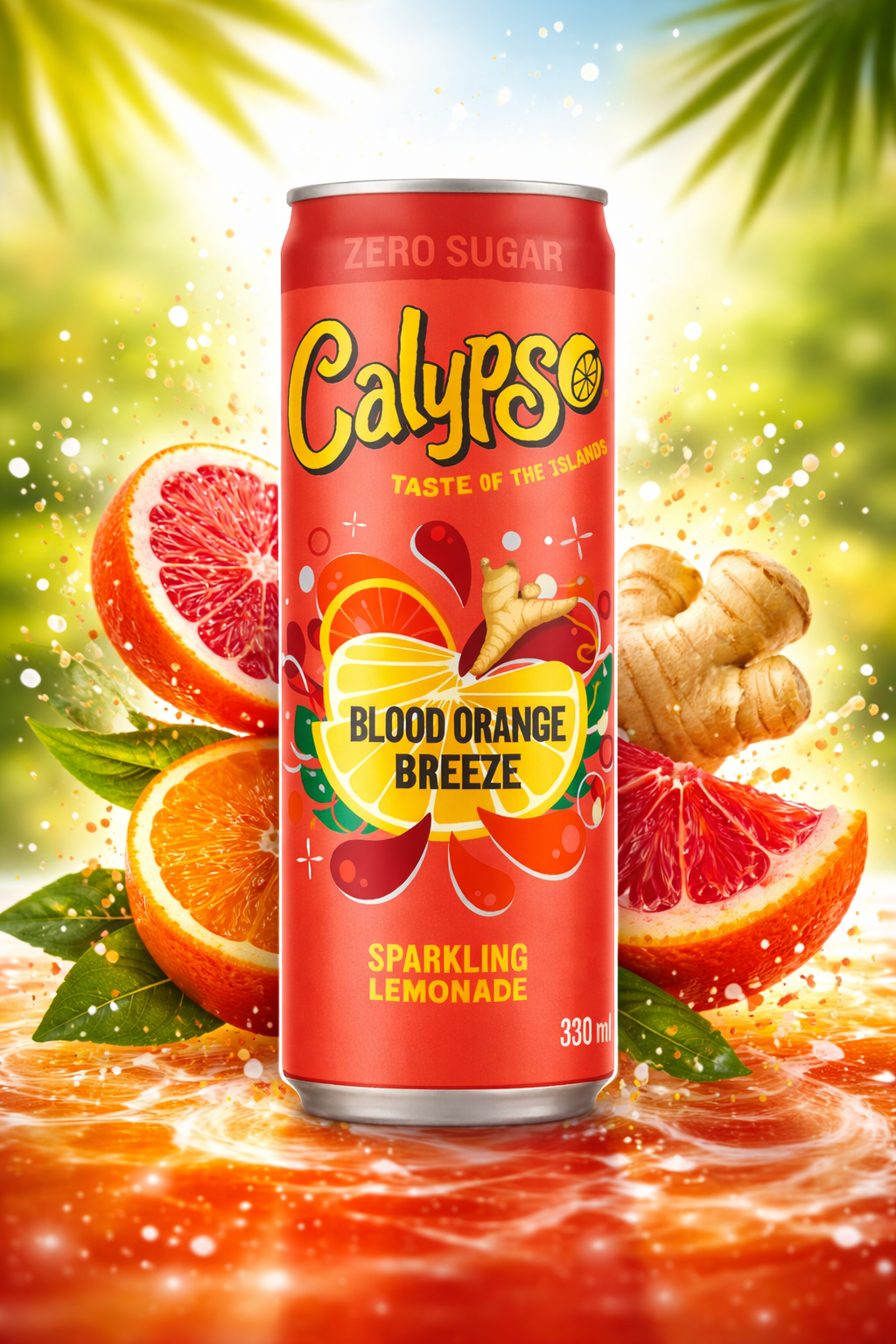 Calypso - Blood Orange Breeze Zero Sugar - 330ml